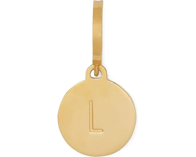 Подвеска Kate Spade New York Mini L с цирконием и застёжкой-карабином