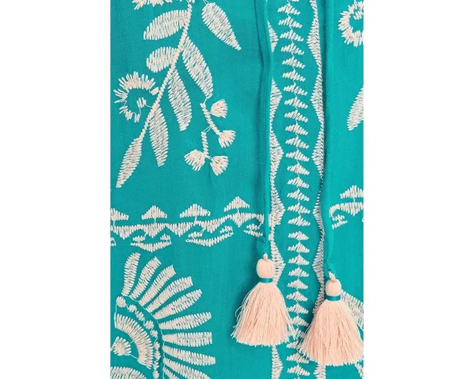 Платье Kimono Sleeve Relaxed с цветочным принтом от Johnny Was