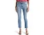 Джинсы AG Jeans Mari с завышенной талией и прямым укороченным кроем в цвете Marina Blue