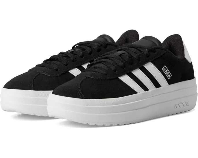 Кроссовки Adidas VL Court Bold для детей с кожаным верхом