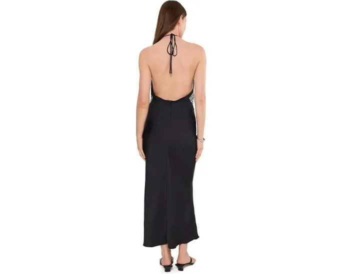 Платье миди Free People Citrine принтом цветов