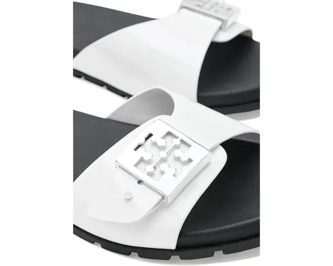 Сандалии Tory Burch Buckle Slide с водонепроницаемым верхом и стелькой из EVA