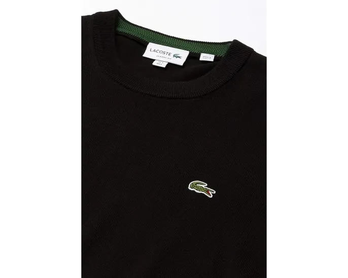 Свитер Lacoste с круглым вырезом и длинными рукавами