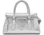 Мини сумка Kate Spade New York из металлизированной кожи с тисненым логотипом