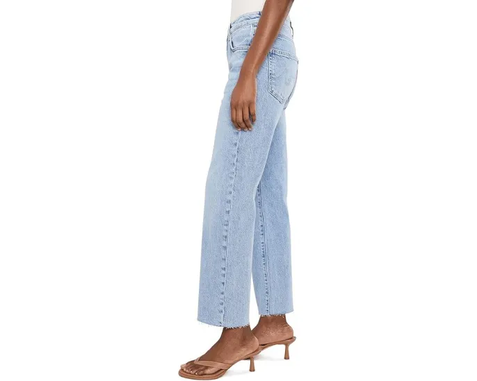 Джинсы AG Jeans Brinley с завышенной талией и прямым кроем Gold Country
