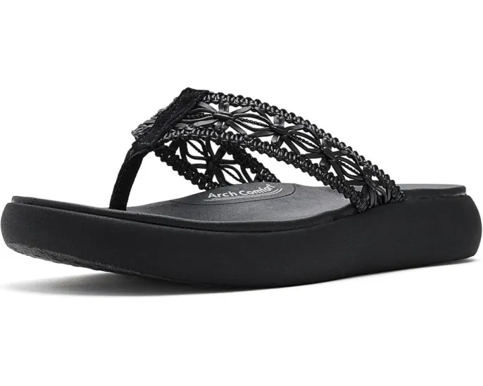 Сандалии SKECHERS Asana Luxe Ocean Breeze 2 с ажурным верхом и просторной посадкой Relaxed Fit
