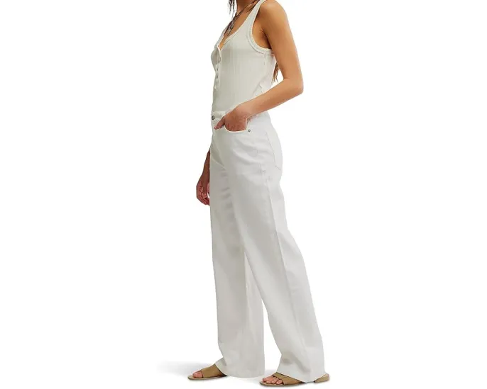 Джинсы Free People Stride с широкими штанинами и низкой посадкой