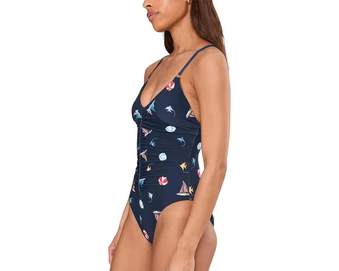 Seafolly Цельный купальник BeachClub V-Neck с V-образным вырезом