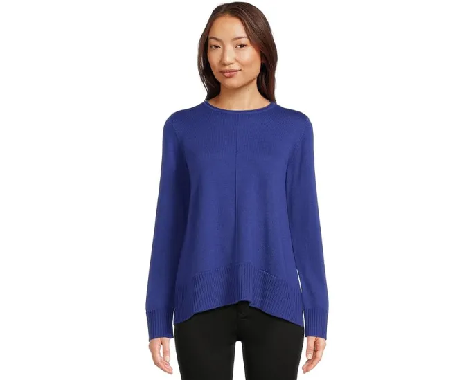 Свитер EILEEN FISHER из мериносовой шерсти с круглым вырезом
