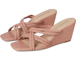 Сандалии Baylen от Journee Collection на клиновидном каблуке с переплетенными бретелями