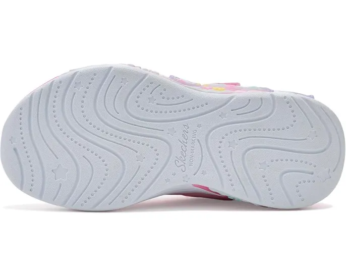 Детские кроссовки SKECHERS KIDS Butterfly Bliss со светящейся подошвой и стразами