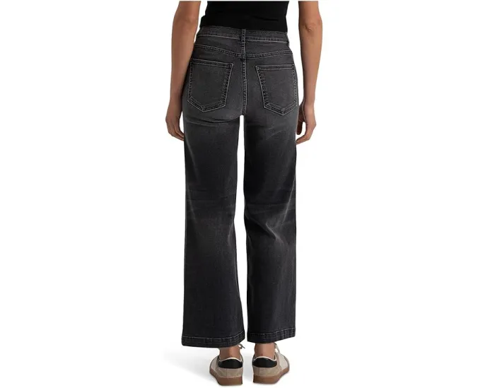 Джинсы KUT from the Kloth Meg High-rise Fab Ab Wide Leg с расклешенным низом