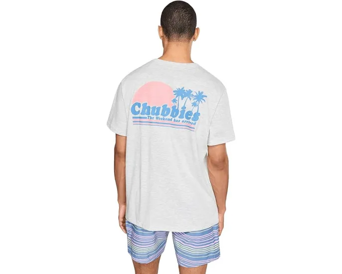 Футболка Chubbies The Ol' College Try с принтом на спине и круглым вырезом