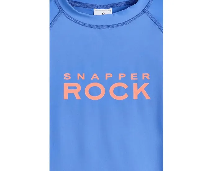 Snapper Rock Kids Рашгард с длинным рукавом Azure Blue из переработанного материала