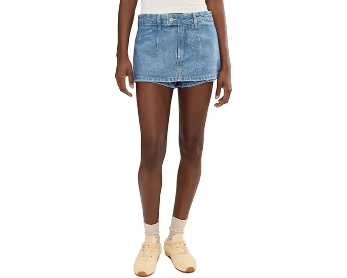 Шорт-юбка Free People We The Free Gallivanting Peekaboo из денима