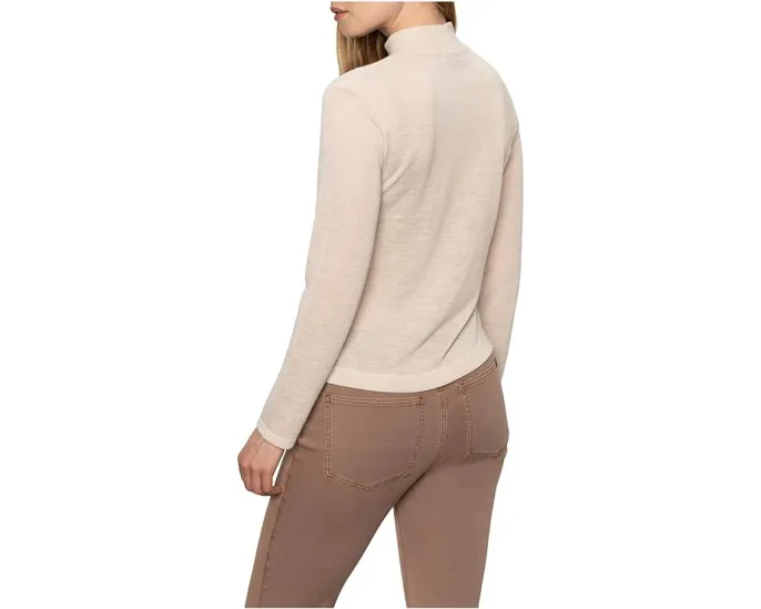 Топ Sanctuary Long Sleeve Draped Mock Neck с драпировкой и высоким воротником