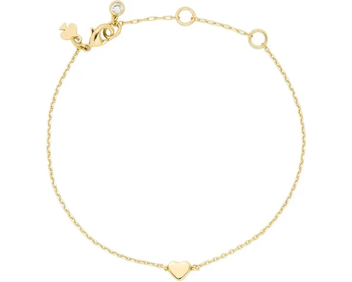 Браслет Kate Spade с мини-сердечком и камнями из кубического циркония