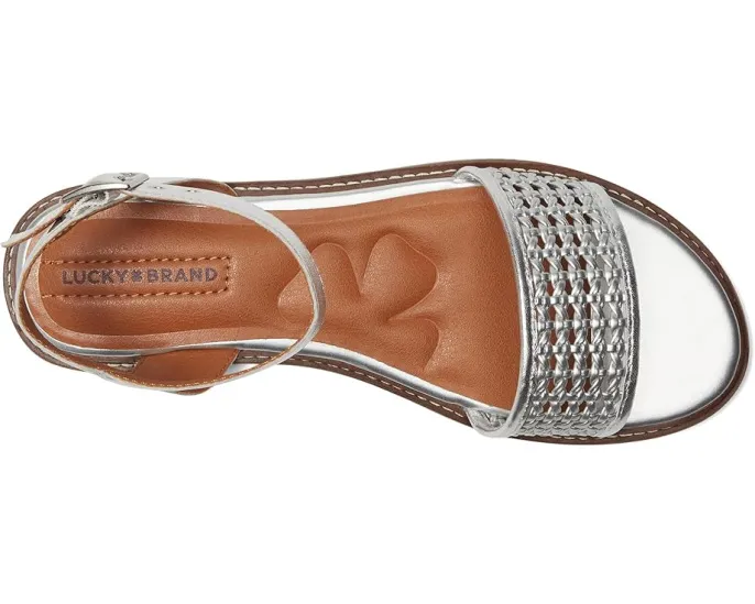 Босоножки Lucky Brand Kimaya Ankle Strap Sandal с плетеным верхом и удобной стелькой