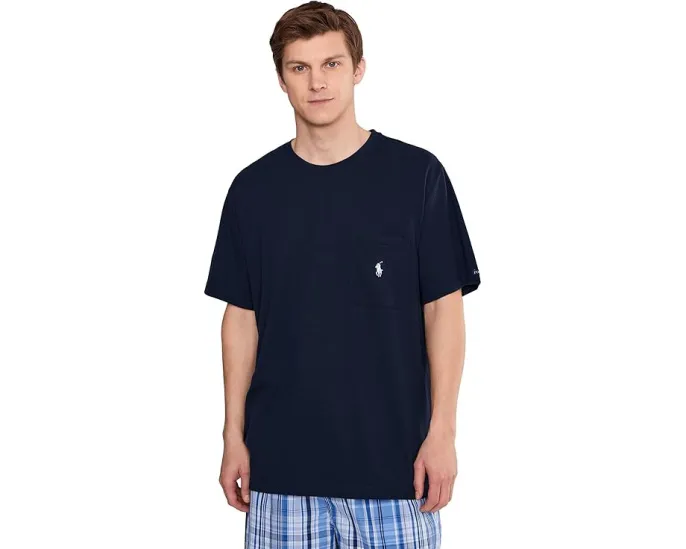 Футболка Polo Ralph Lauren с карманом и коротким рукавом из сетки