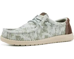 Слипоны Hey Dude Wally Washed Palm с принтом и круглым носком