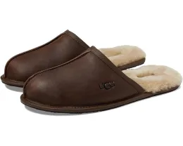 Тапочки UGG Scuff с овчинной подкладкой и гладкой кожей