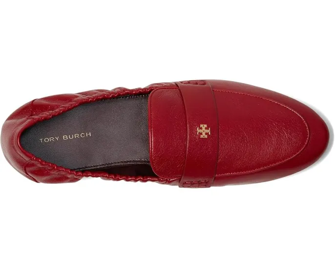 Балетки-лодочки Tory Burch с двойной Т-фурнитурой и ручной покраской