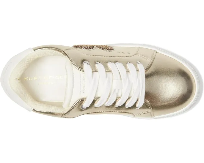 Кроссовки Kurt Geiger London Kids Mini Luckson Heart с сердечком на платформе
