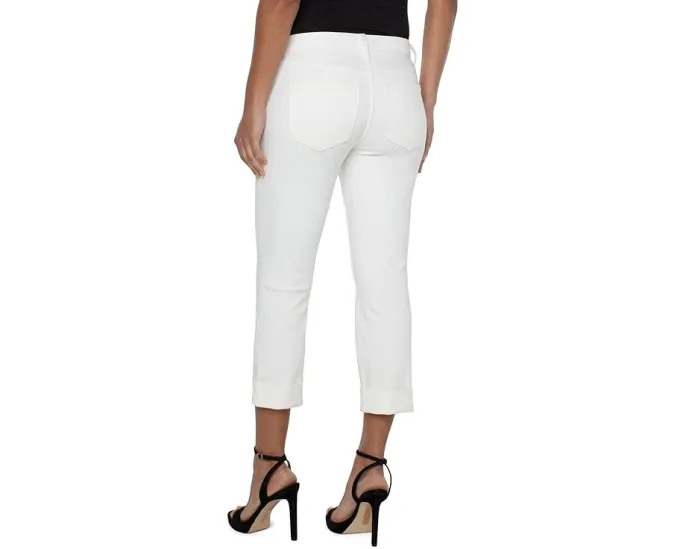 Джинсы Charlie Crop Wide Rolled Cuff от Liverpool Los Angeles