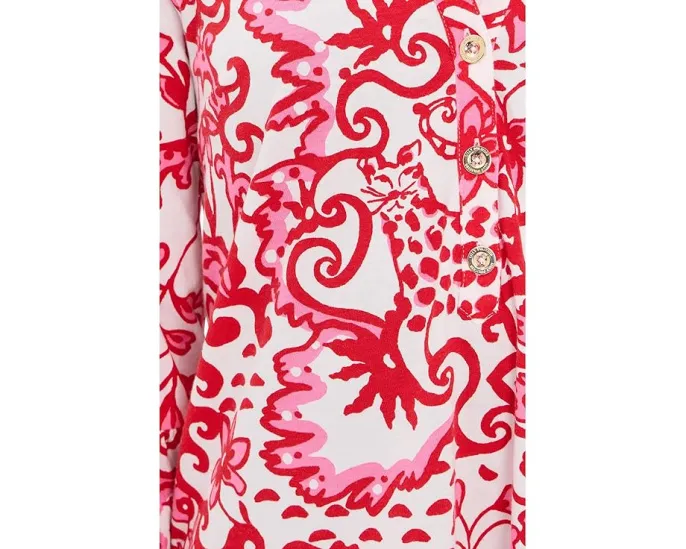 Платье Lilly Pulitzer Delany с воротником и оборками