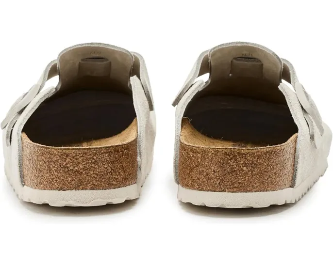 Классические клоги Birkenstock Boston из мягкой замши с анатомической стелькой