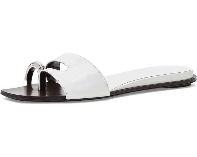 Сандалии Tory Burch Romy Slides на плоской подошве из кожи