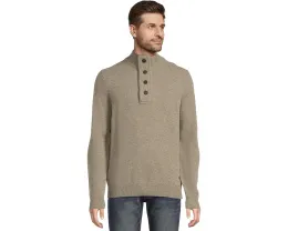 Свитер Barbour Essential Patch с молнией на половину и кожаными заплатками