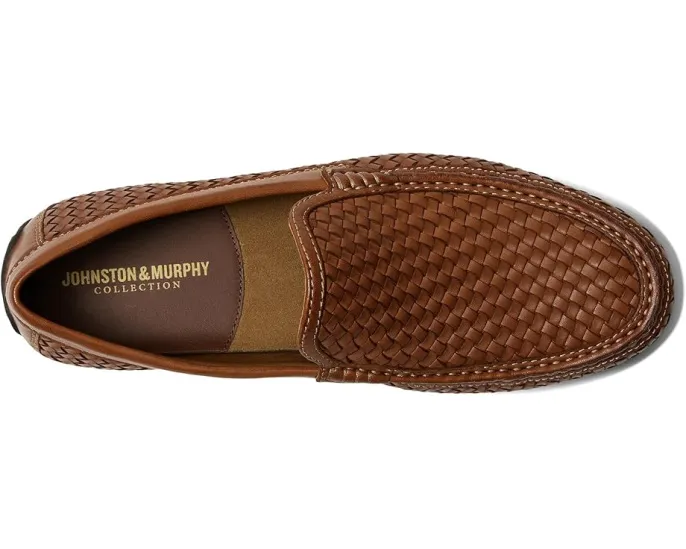 Johnston & Murphy Лоферы Baldwin Woven Venetian из овчины с кожаной стелькой