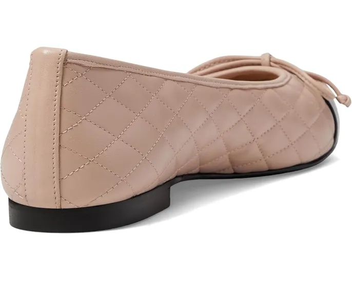Туфли French Sole Tamara с стеганым верхом и бантом из гладкой кожи