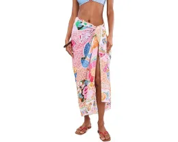 Саронг Seafolly BeachBoheme с эффектным принтом из хлопка