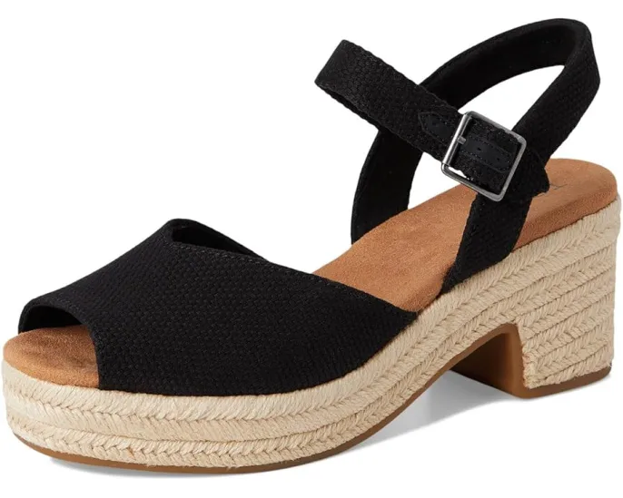 Босоножки TOMS Isla Peep Toe на платформе с открытым носком