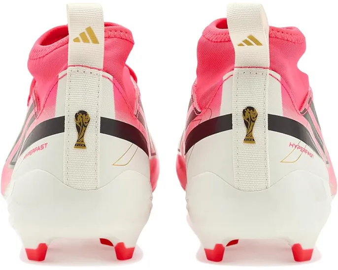 Adidas F50 Hyperfast League Mid Firm Ground детские бутсы с пулл-табом