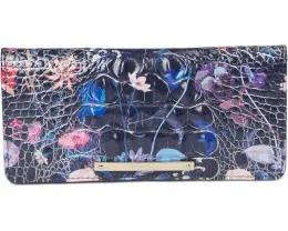 Кошелек Ady из кожи с множеством отделений и плоским дизайном Brahmin