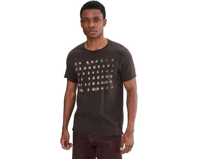 Футболка John Varvatos Stars Graphic с принтом звезд и круглым вырезом