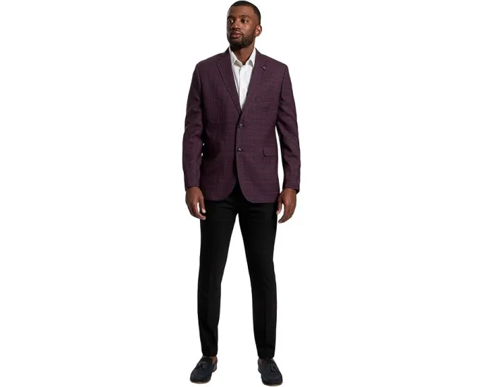 Классический пиджак Johnston & Murphy в клетку Windowpane