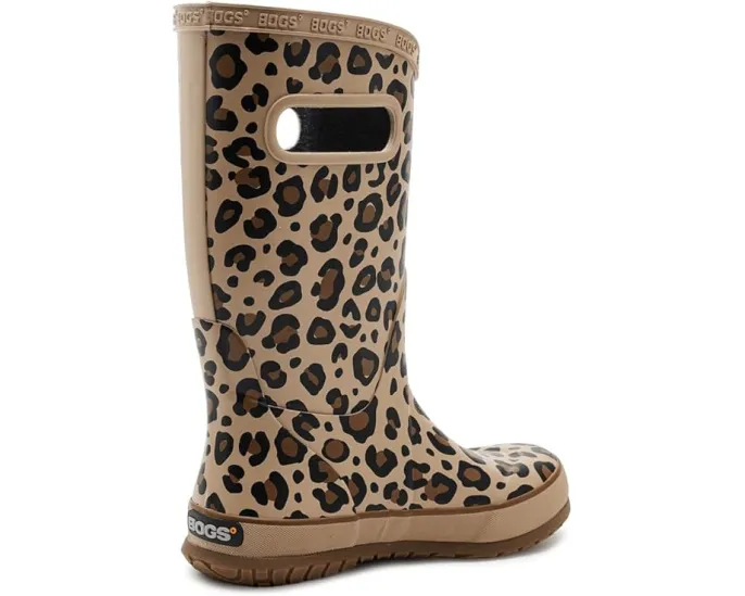 Детские сапоги Bogs Kids Rain Boot Leopard с защитой от запаха