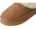 Тапочки UGG Tazzelle из натуральной замши с овчиной и платформой