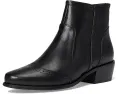 Ботильоны Spring Step Salmar из цельнозерненой кожи с перфорацией и квадратным каблуком