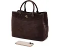 Сумка Lauren Ralph Lauren Perforated Suede Large Marcy Satchel из замши