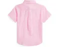 Детская рубашка Polo Ralph Lauren Kids из льна с короткими рукавами
