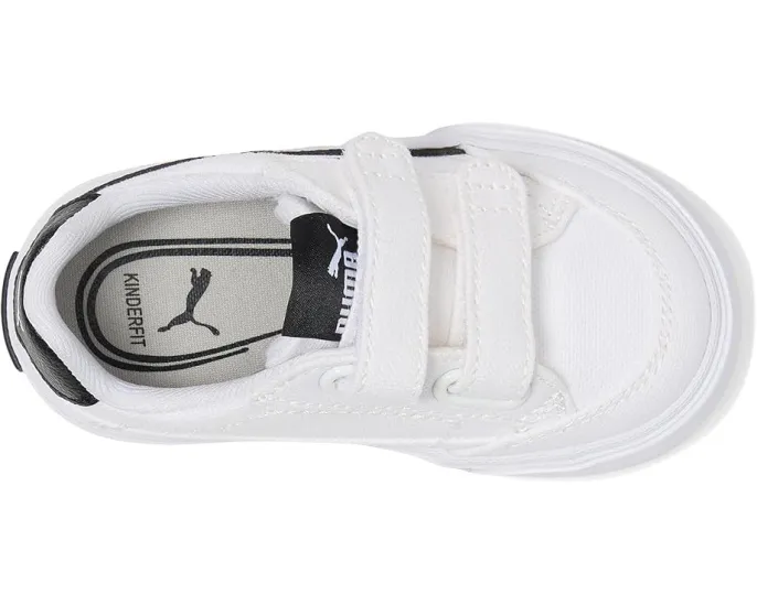 Кроссовки PUMA Kids Court Classic Vulc на липучках с подошвой из каучука