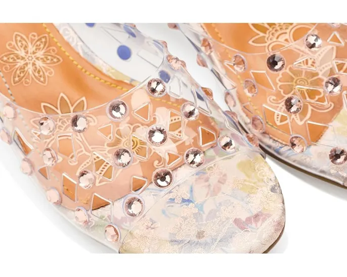 L'Artiste by Spring Step Блестящие сандалии Ontherox с кристаллами и блочным каблуком