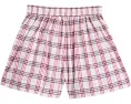 Burberry Kids Шорты Marcy с клетчатым принтом и шнурком