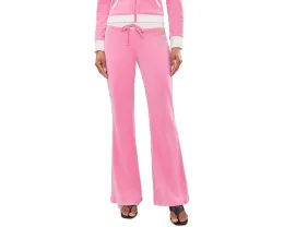 Штаны Juicy Couture Heritage из велюра с заниженной талией и карманами