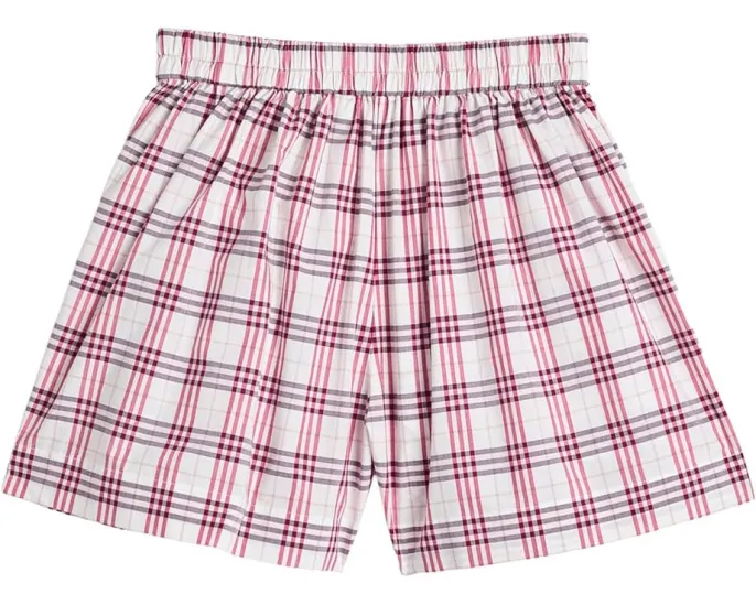 Burberry Kids Шорты Marcy с клетчатым принтом и шнурком